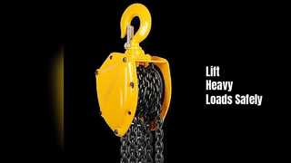 헤비 듀티 레버 체인 호이스트 1.5 톤 노란색